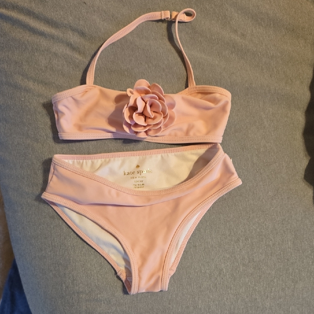 Kate Spade Pink Bikini Set with Floral Accent